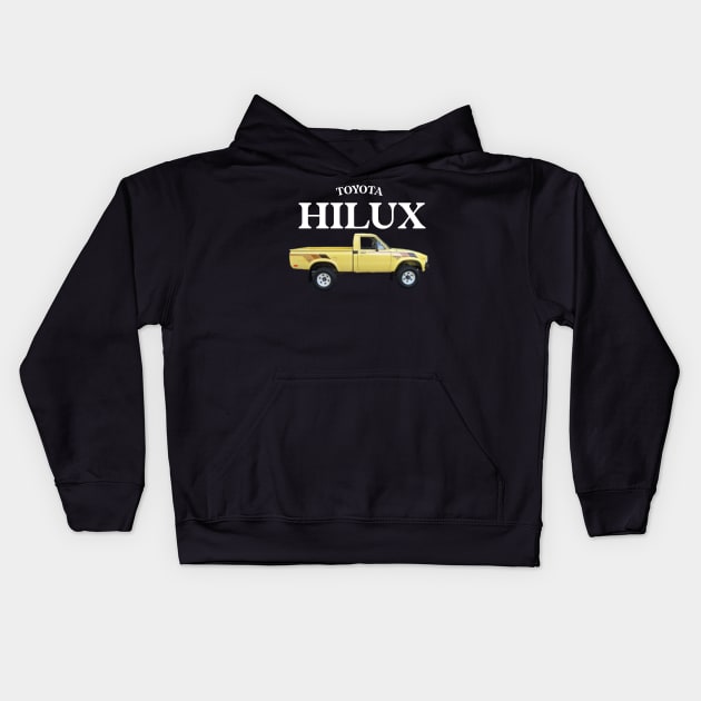 TOYOTA HILUX TRUCK T-SHIRT Kids Hoodie by Cult Classics